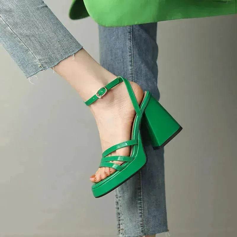 European And American Style Roman High Heels Fashion Women's Shoes - EX-STOCK Canada