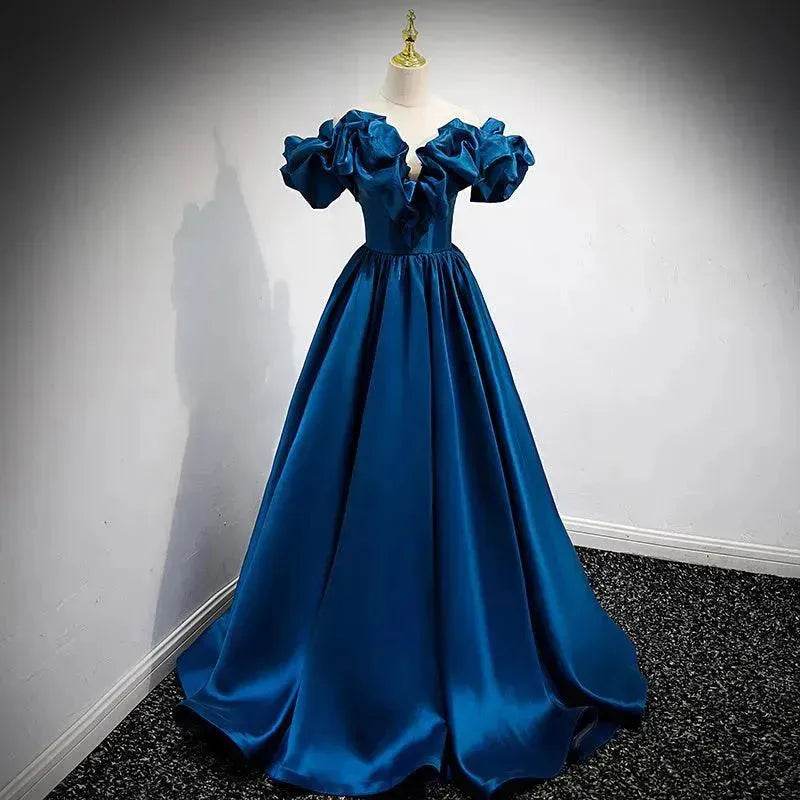Evening Gown Female Satin Wedding Princess Dress - EX-STOCK Canada
