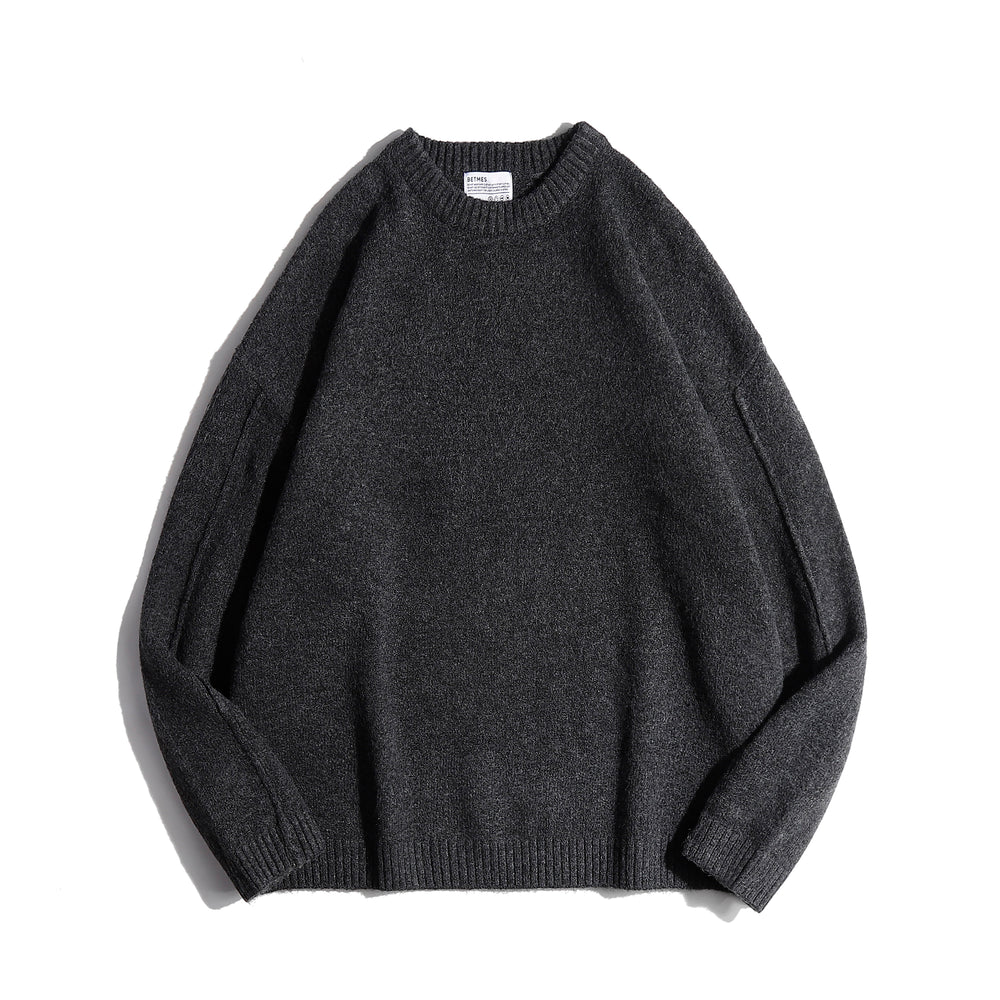 Gray sweater on a white background