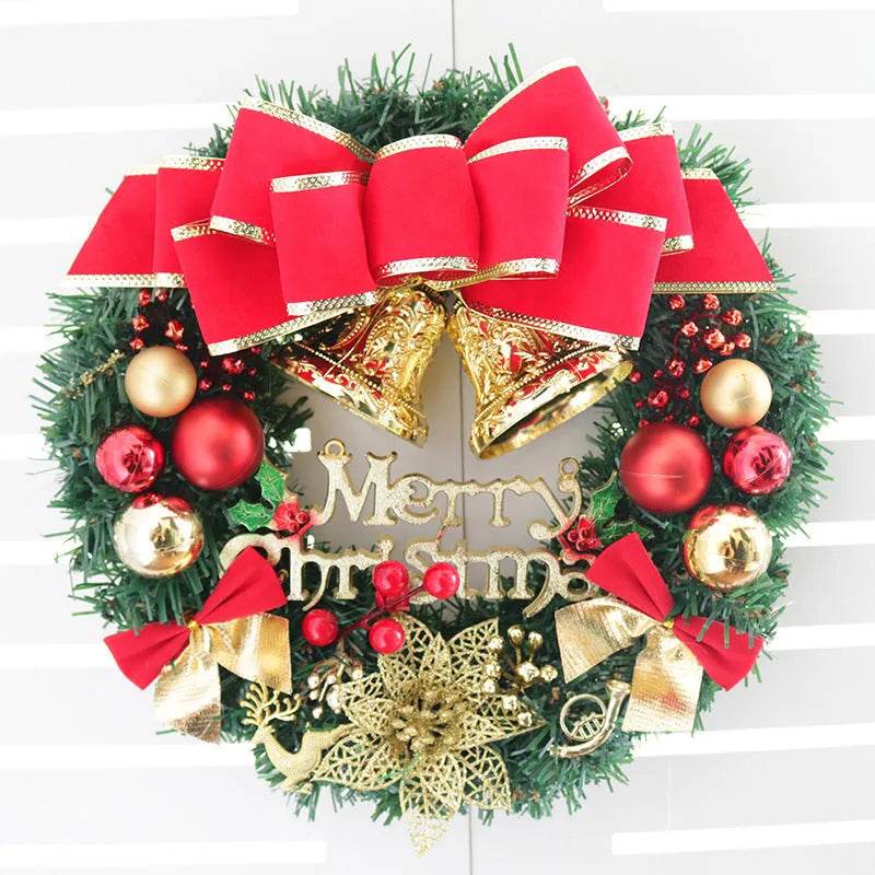 Creative Christmas Door Wreath Christmas Decoration Artificial Garland Wreaths For Car Home Window Wall Decoration - EX-STOCK Canada