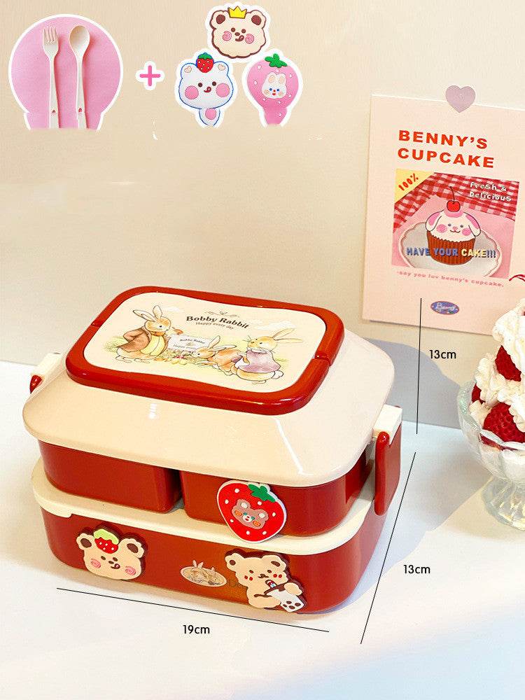 Cute Cartoon Multi-tiered Kids Bento Lunch Box - EX-STOCK Canada