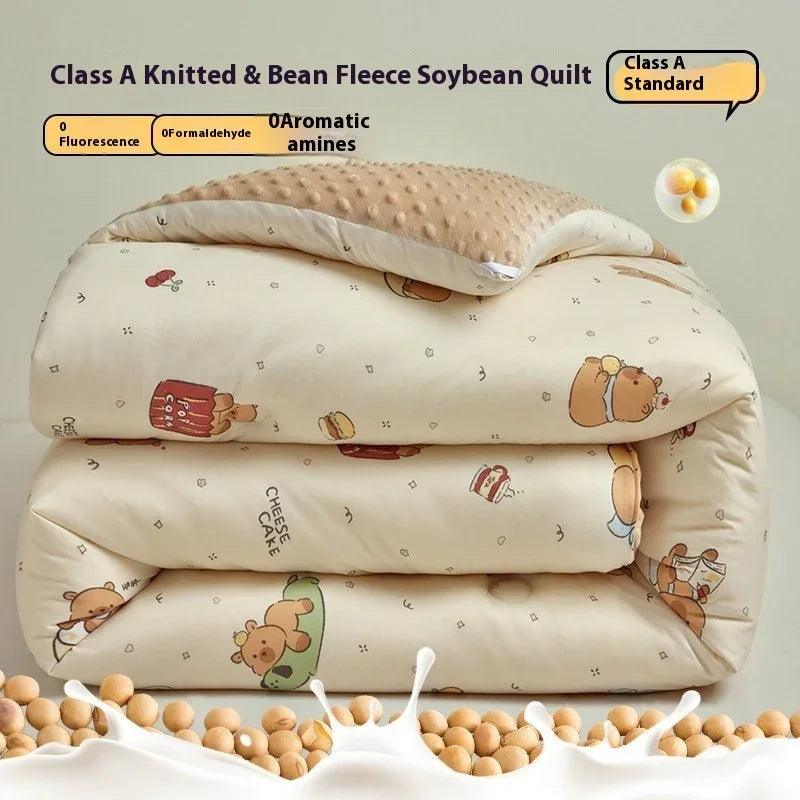 Beanie Velvet Quilt Soybean Fiber Duvet Insert Autumn And Winter EX-STOCK Canada