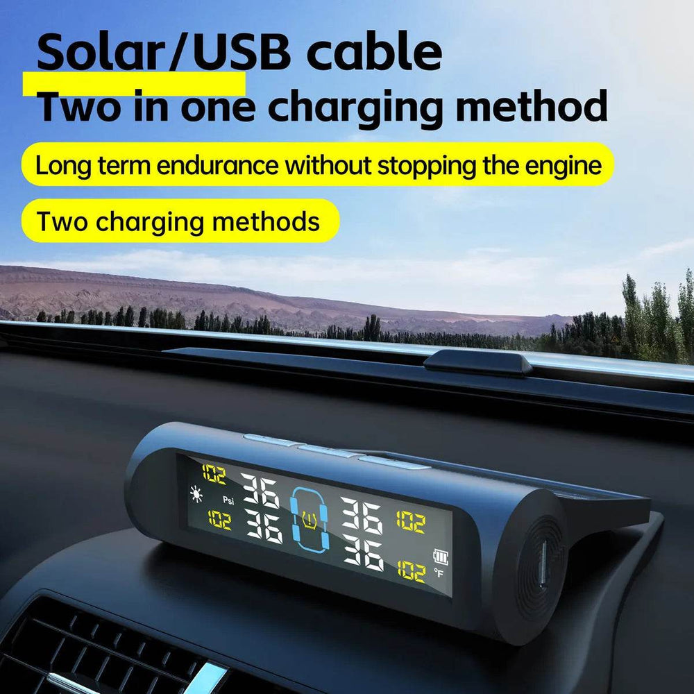 Automobile Vehicle Intelligent Power USB Tire Pressure sensor Monitoring System - EX-STOCK Canada