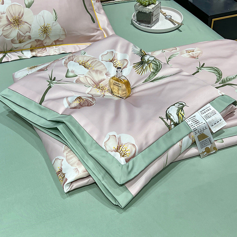 Tencel Summer Duvet Four-piece Washed Silk EX-STOCK Canada