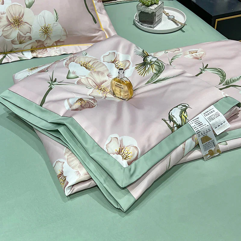 Tencel Summer Duvet Four-piece Washed Silk EX-STOCK Canada