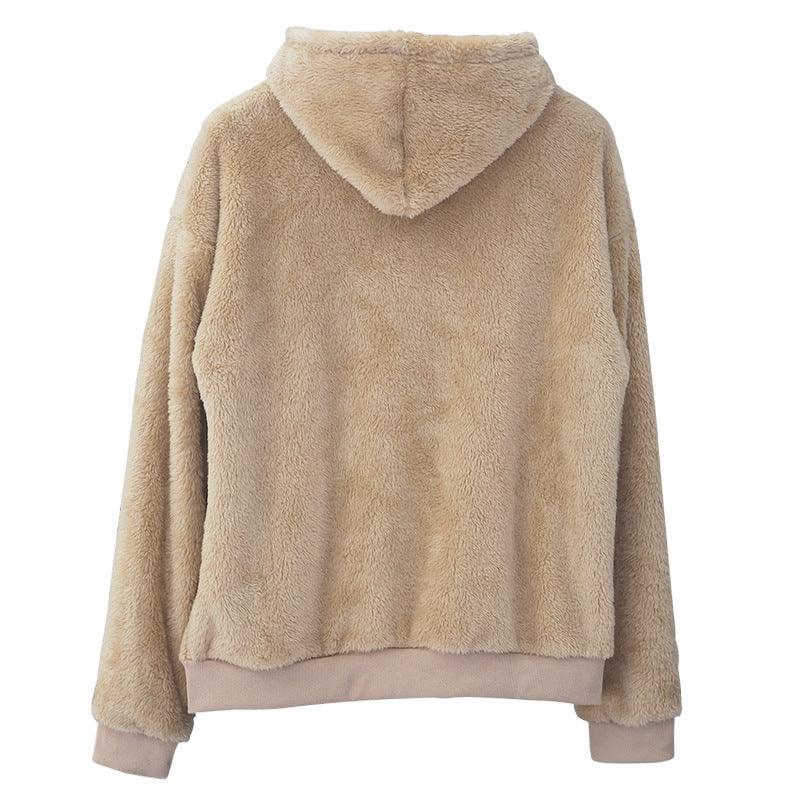 Double-sided Velvet Hooded Sweater Men's Plush Sweatshirt With Pockets EX-STOCK Canada