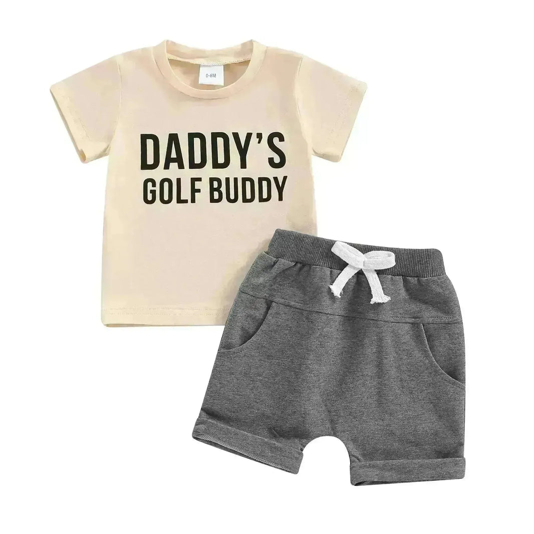Pantalon court à manches courtes en coton mince pour enfants Summer