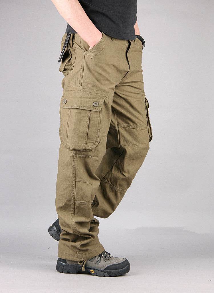 Multi-pocket Men's Casual Loose Labor Protection Cargo Pants - EX-STOCK Canada