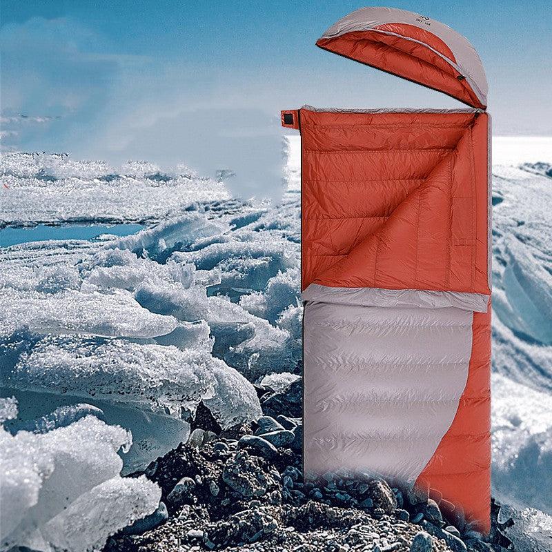 Saco de dormir de plumas en forma de sobre para acampar al aire libreEX-STOCK Canada