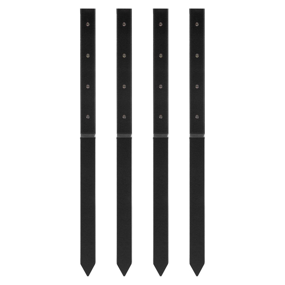 Fence Post Anchor Repair Kit, 4 Pack Inner Diameter 2 X2 Inches Heavy Duty Steel Fence Post Support Stakes, Anchor Ground Spike For Repair Tilted, Broken Wood Fence Post - EX-STOCK Canada