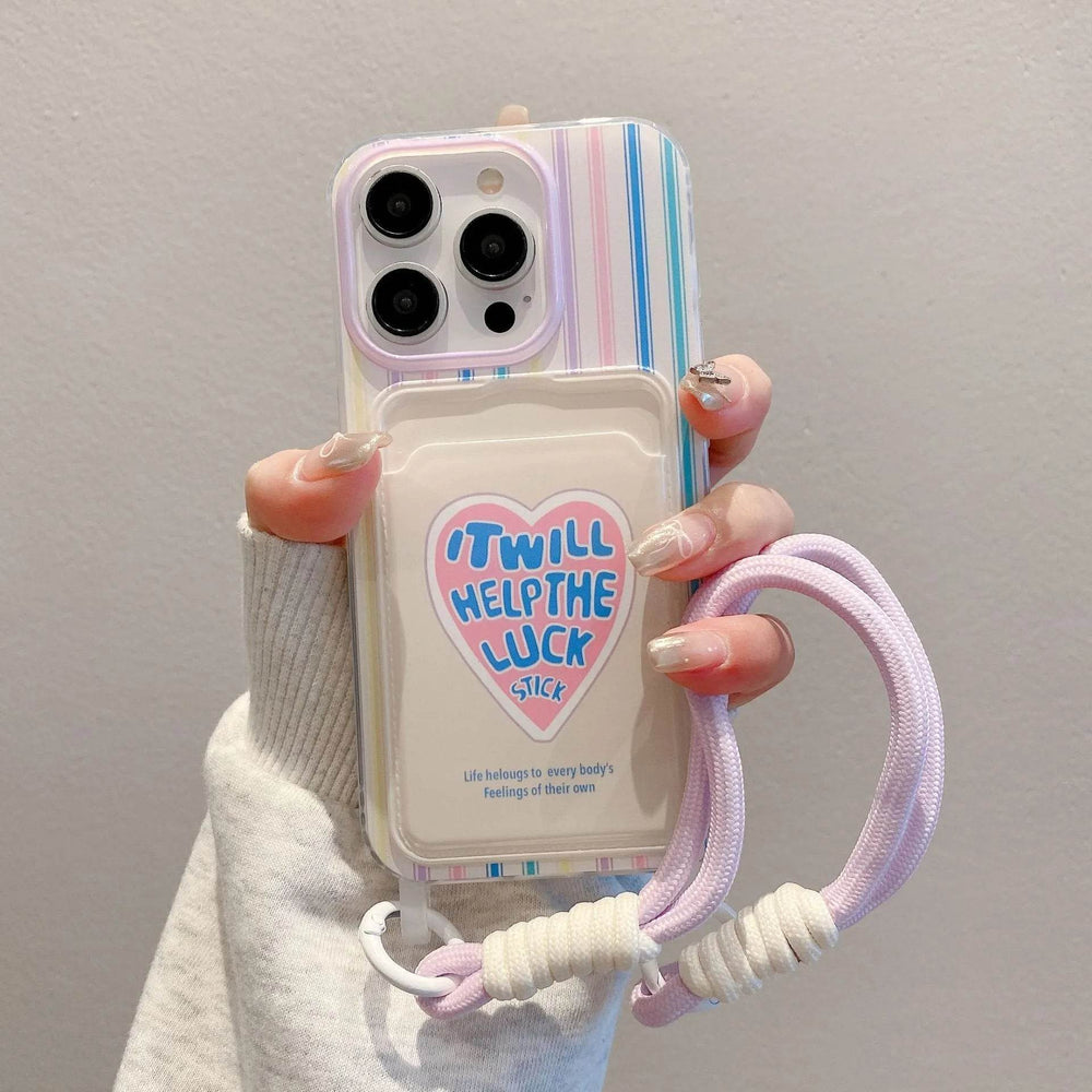Cartoon Lanyard Phone Case Card Holder Protective Case - EX-STOCK Canada