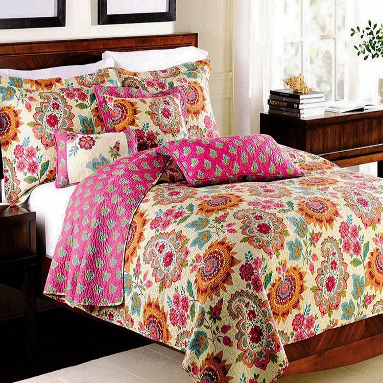 Bedspread Pure Cotton Summer Cooling Duvet Airable Cover Bed Three-piece Set EX-STOCK Canada