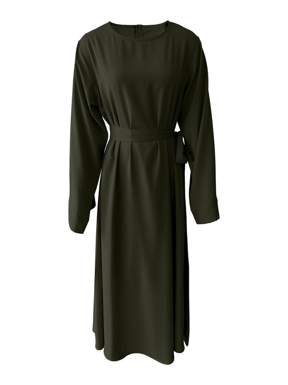 Robe musulmane grande taille à lacets pour femmes - EX-STOCK Canada