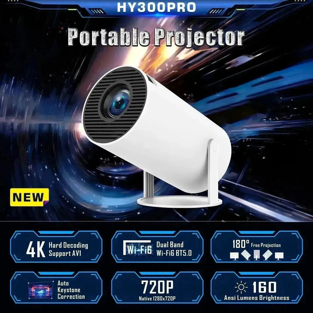 HY300 Pro Projecteur Home Theatre Entertainment Portable Small Projecteur