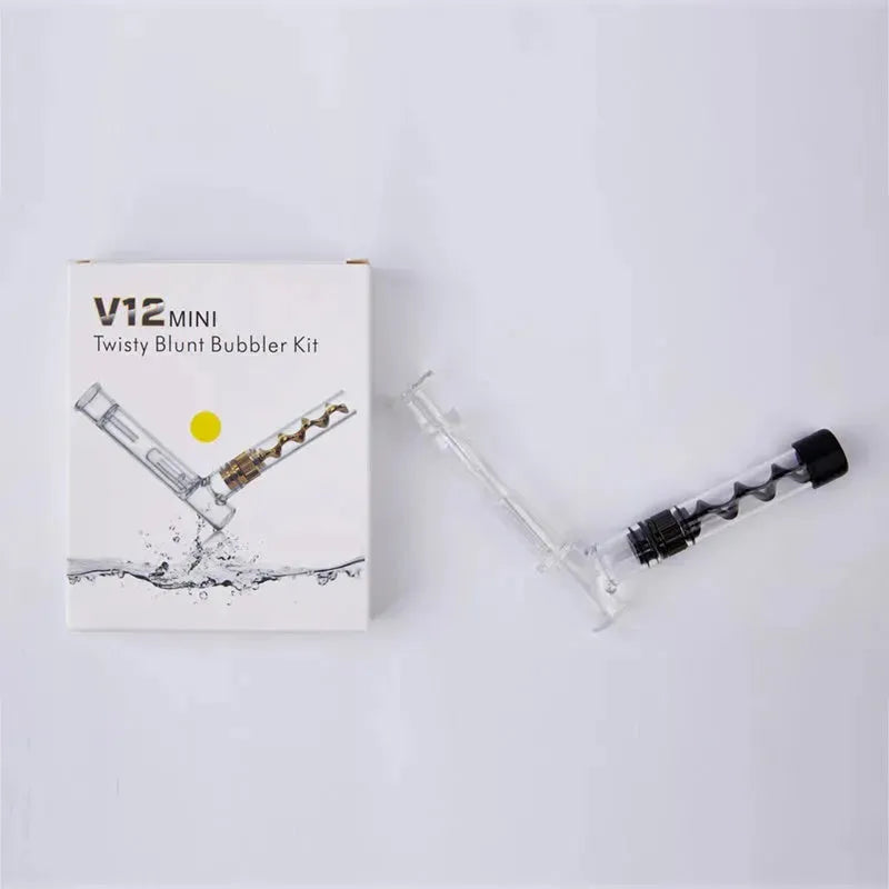 V12mini Hookah Set Spiral Pipe Atomizer Pipe Glass Twisty Blunt Smoker - EX-STOCK CANADA