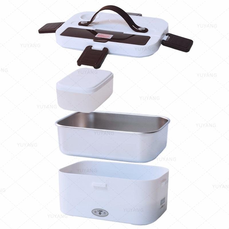 Household Car Portable Electric Heating Lunch Box 304 Stainless Steel