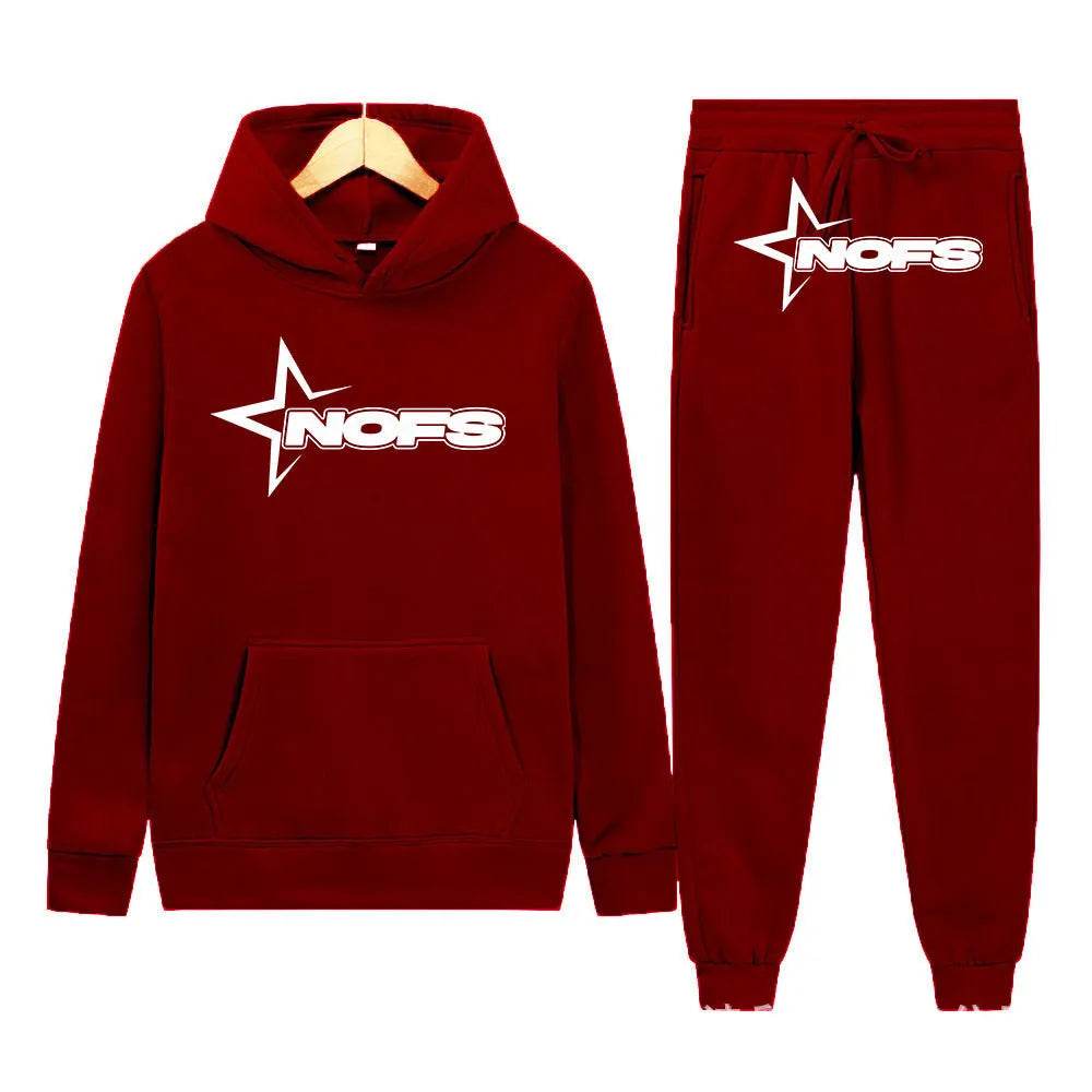2 pcs Gothic Punk Rock Streetwear Hoodie Outfit set Unisex - EX-STOCK Canada