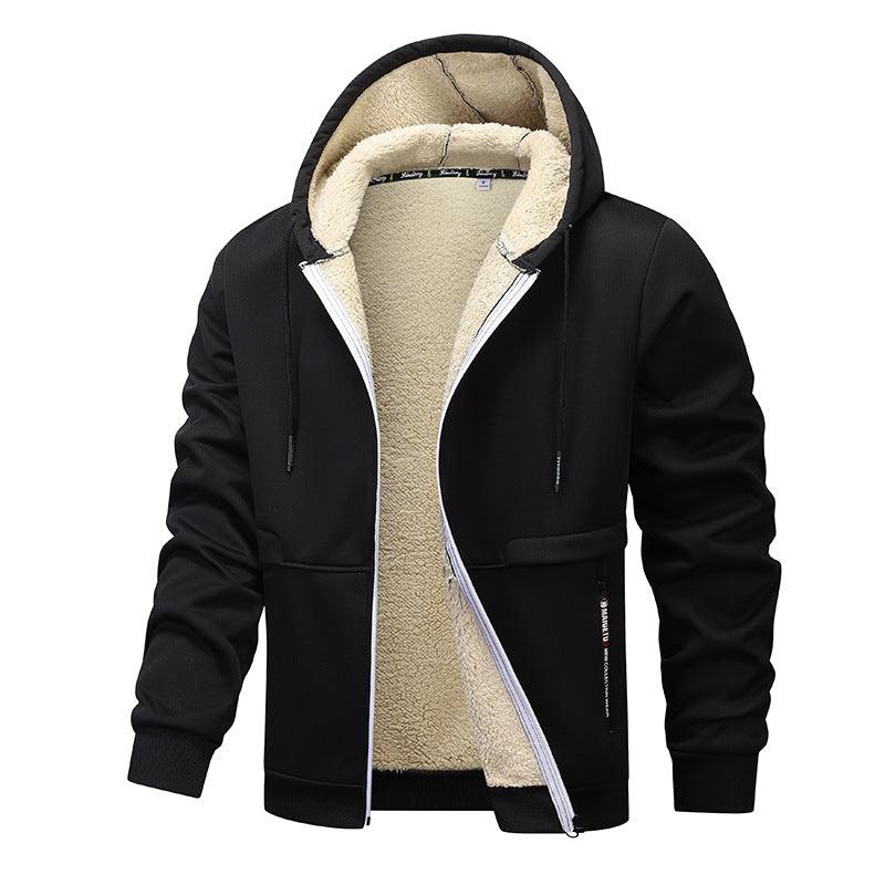 Men's Fashion Lambswool Thickened Coat Sweatshirt EX-STOCK Canada