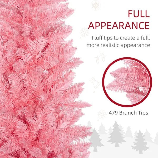 6ft Tall Pencil Artificial Christmas Tree With 479 Branch Tips With Steel Base EX-STOCK Canada