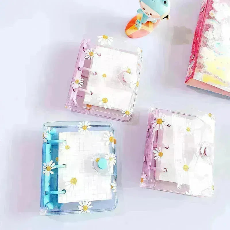 Kawaii Mini 3 Hole Daisy Notebook Planner Organizer Binder