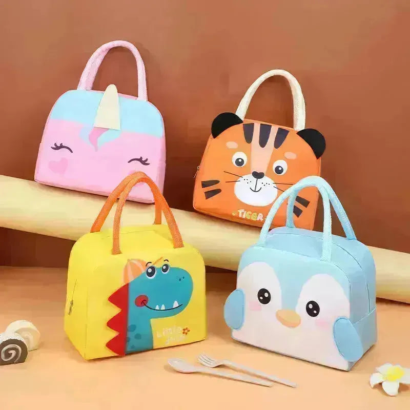 Borsa per pranzo per bambini cartoni animati carini portatili