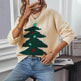 Christmas Tree Pullover Women's Round Neck Loose Sweater - EX-STOCK Canada