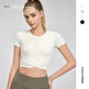 Fashion Short Sleeve Crop Workout Top for Women Yoga Crop Top - EX-STOCK Canada