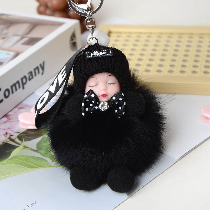 Cute Sleeping Doll Plush Doll Keychain Pendant Backpack Handbag Wallet Accessories - EX-STOCK Canada