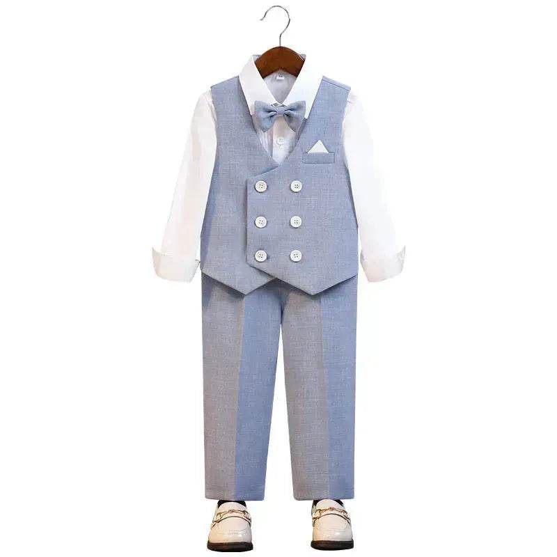 Children's Suit Vest Suit Gentleman Best Man suit 3 piece set outfit - EX-STOCK Canada