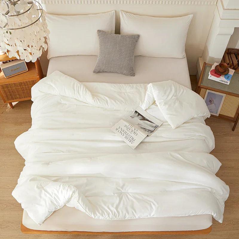 Amazon Temu Cross-border Synthetic Quilt Four Seasons Duvet Insert Washed Cotton Brushed Duvet Insert Factory Foreign Trade Wholesale EX-STOCK Canada