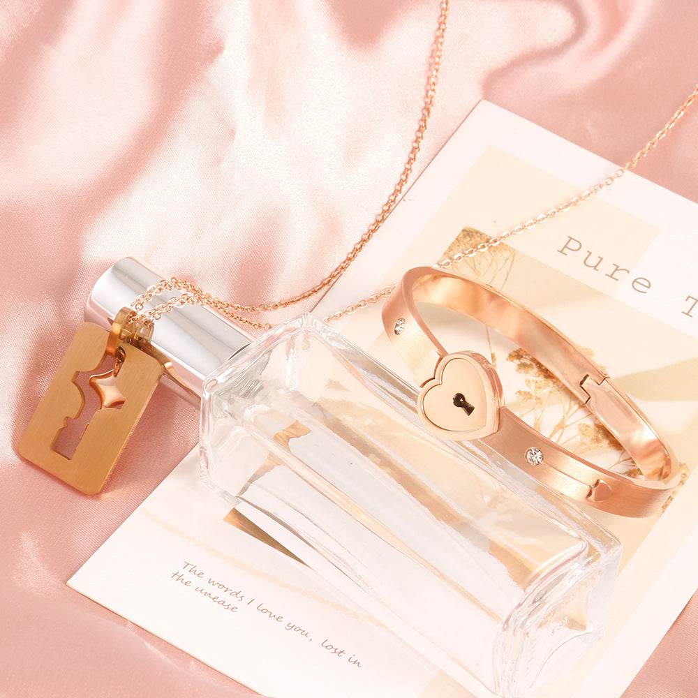 Men And Women Couple Love Lock Alloy Bracelet - EX-STOCK Canada