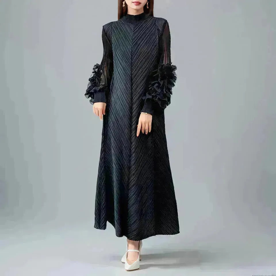 Piatto medio Oriente Fiore sciolto Plus size Abito esteso esteso Oganza Maxi Dress per eventi occasionali