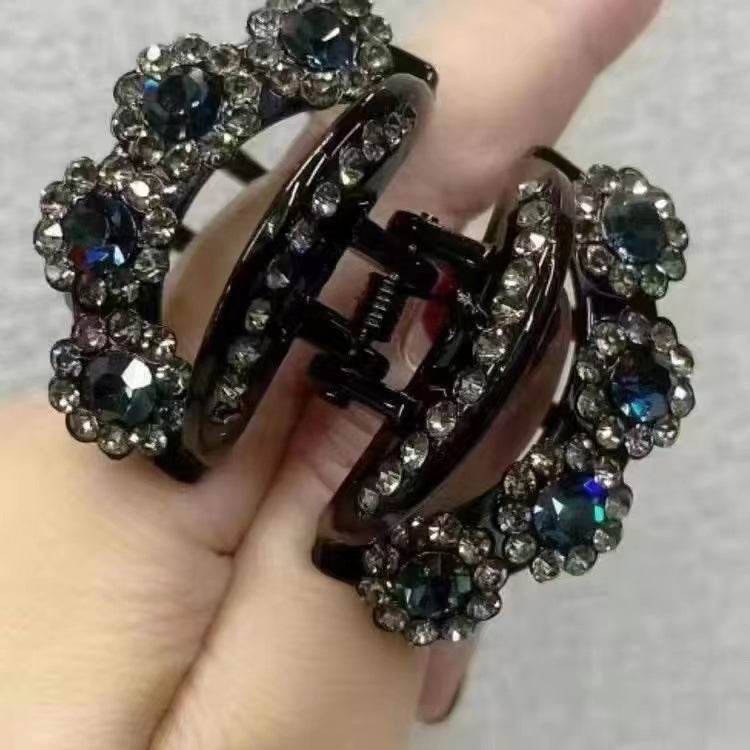 Rhinestone Barrettes High-end Flower Hair Clip - EX-STOCK Canada