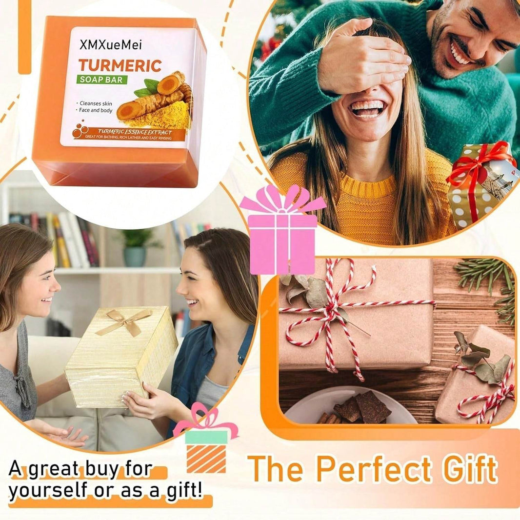 Body Face Brightening Turmeric Hyperpigmentation Bar Soap - EX-STOCK Canada