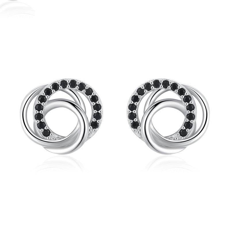 Dignified Hollow Multi-circle Zircon Design Earring - EX-STOCK Canada