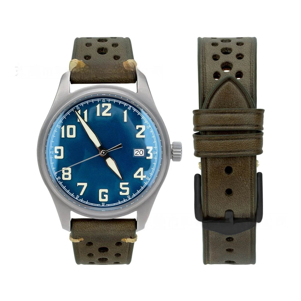 20mm Watch First Layer Cow Leather Watch Strap Retro Comfort - EX-STOCK Canada