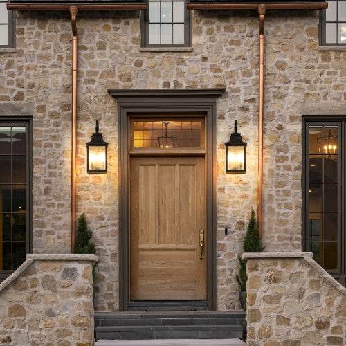 Large Outdoor Glass Wall Light Supports Many Types Of Bulbs -2 Packs - EX-STOCK Canada