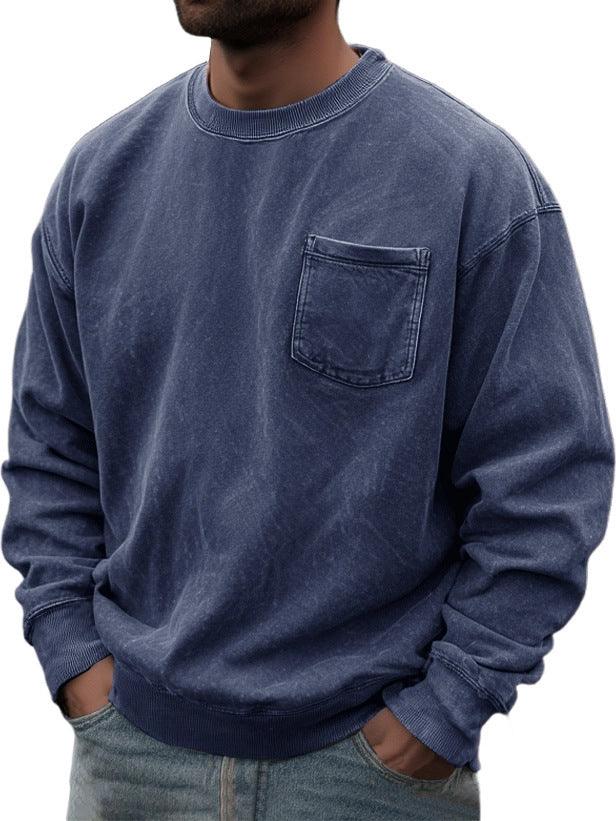 Pull-over pour homme à col rond et manches longuesEX-STOCK Canada