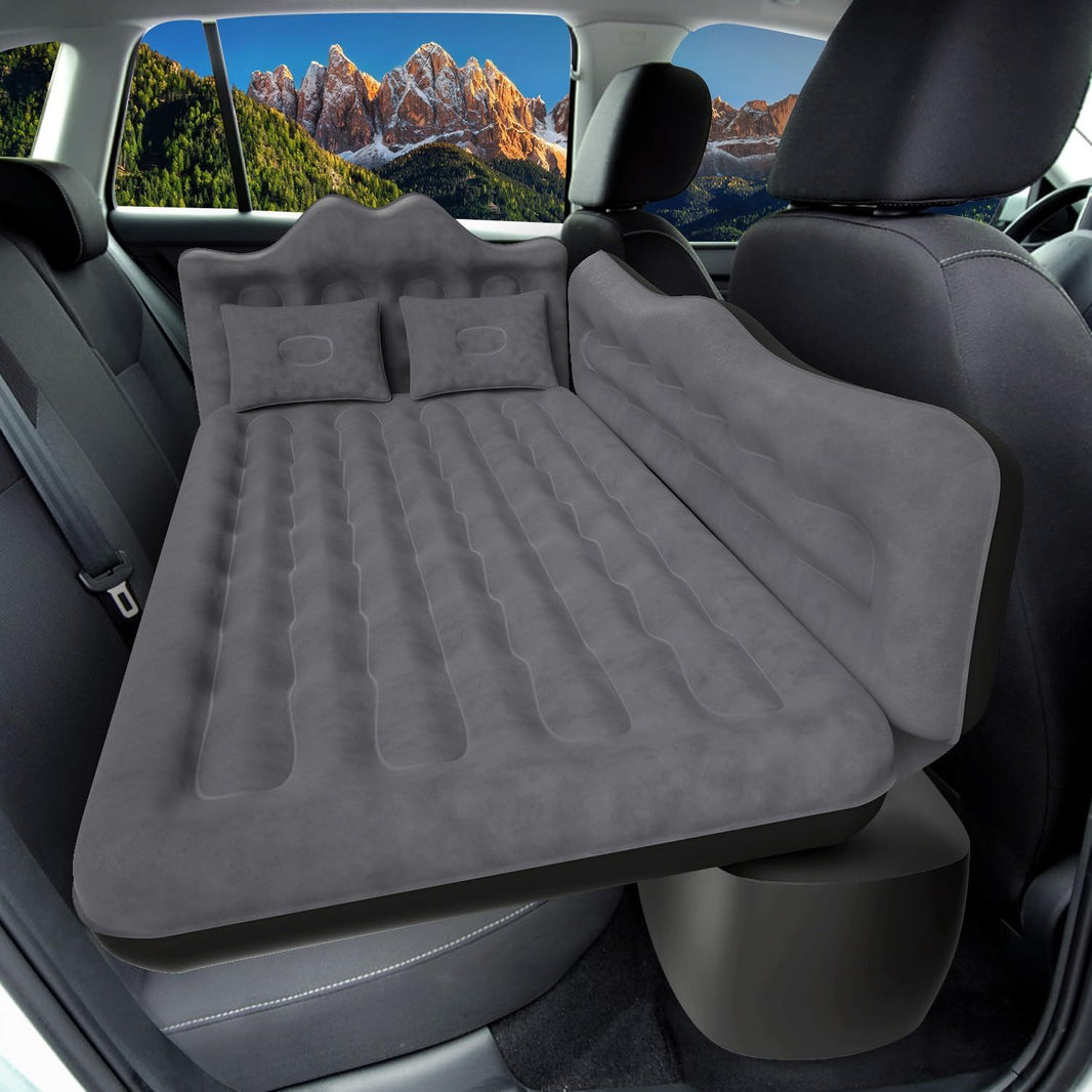 Car Air Mattress, Inflatable SUV Truck Air Mattress Back Seat Camping Bed Thickened Car Sleeping Pad For Travel, Car Bed SUV Mattress With 2 Pillows EX-STOCK