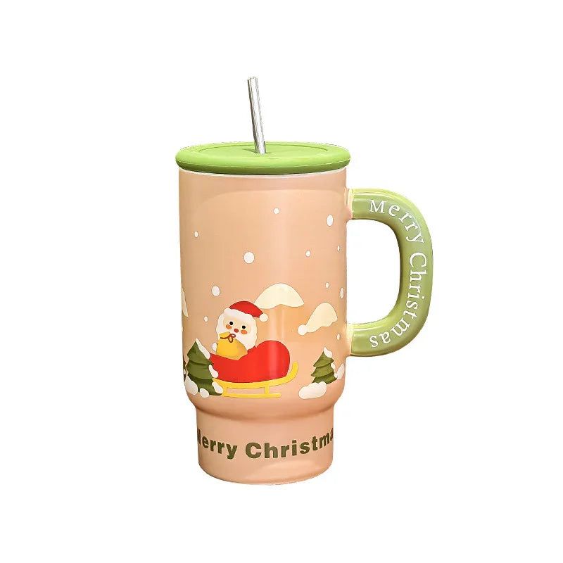 Christmas Gift Large Capacity Ceramic Cup Mug Creative EX-STOCK Canada