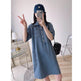 Women's Lapel Breasted Straight-leg Denim Dress - EX-STOCK Canada