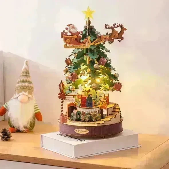 3D Puzzles For Adults, Wooden Music Box Christmas Melody Tree, 3D Model Building Kits, Christmas Birthday Gifts DIY Crafts - EX-STOCK CANADA