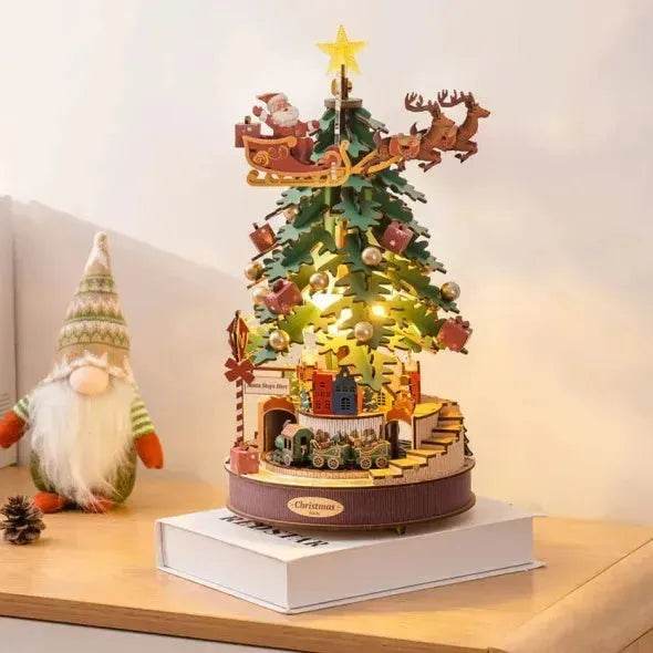 3D Puzzles For Adults, Wooden Music Box Christmas Melody Tree, 3D Model Building Kits, Christmas Birthday Gifts DIY Crafts - EX-STOCK Canada