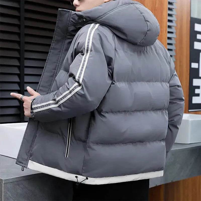 New Winter Cotton Padded Down Hoodie Winter Puffer Jacket Men - EX-STOCK Canada