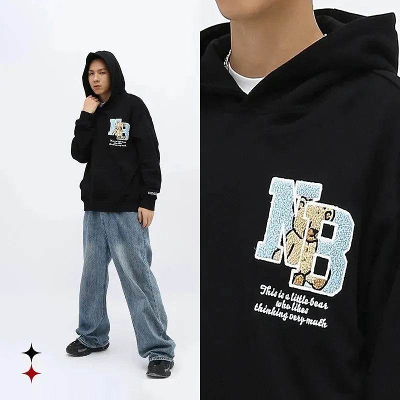 Casual Fall Unisex Oversized Hoodie Pullover sweatshirts Street style - EX-STOCK Canada