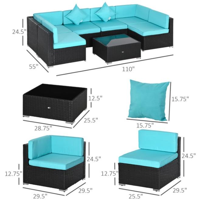 Pieces Patio Furniture Set EX-STOCK Canada