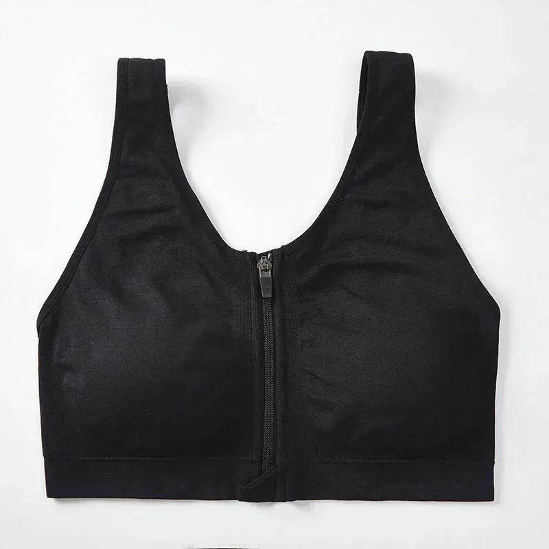Front Zipper Sports Bra Shockproof High Strength Bra high impact sports bra - EX-STOCK Canada