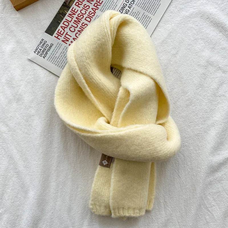 Women's Sweet Version Fleece Solid Scarf Autumn And Winter - EX-STOCK Canada