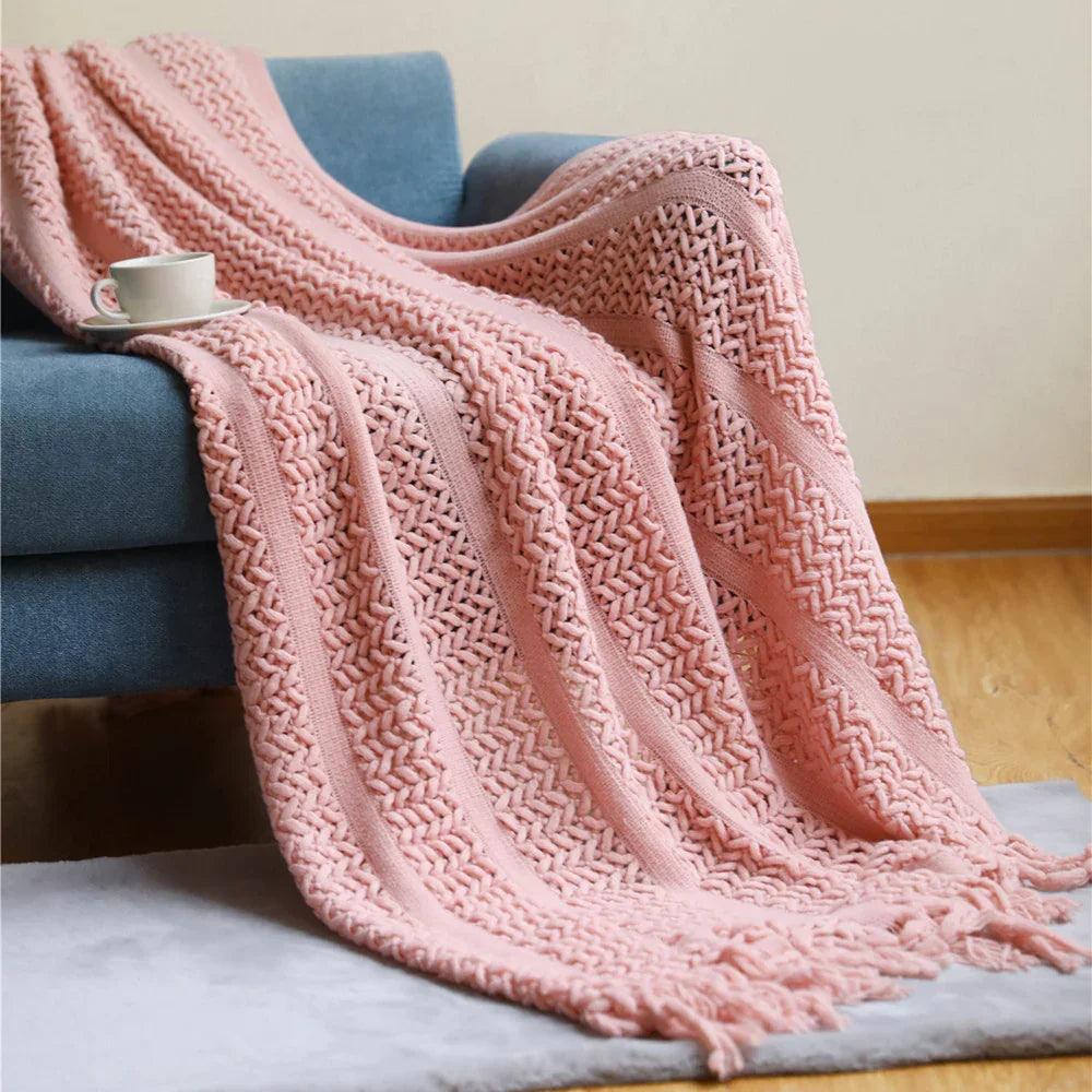 Nordic Sofa Blanket Cover Blanket Knitted Blanket Homestay Hotel Throw Blanket EX-STOCK Canada