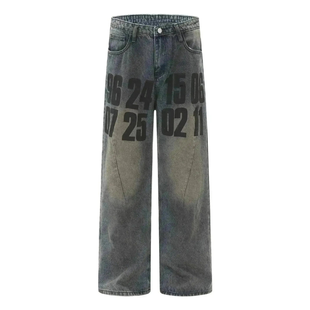 High Street American Wasted Baggy Baggy Denim Baggy Jeans Pant Unisexe